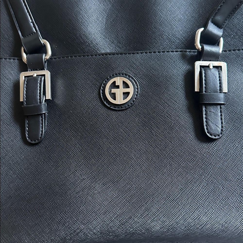 LOW START Black Giani Bernini Leather Bag - Picture 5 of 11